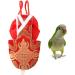 Mipcase 3-St Parrot Flight Suit | Jubilee Christmas Pet Outfit | Nylon Bird Clothing & Accessories | MX3PCS Red - Buy Online on GoSupps.com