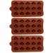 OUNONA 3pcs Maple Leaf Mold Leaf Silicone Candy Bath Molds Chocolate Candy Leaf Shape Fondant Mold DIY Maple Chocolate Mold Confectionery Fall Chocolate Candies 3D Mousse Silica Gel