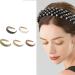 Bottone Metal Rivets Headbands Woman Makeup and Washing Face Headband Elastic Hairband for Woman Girls Skincare Headband Beige - Buy Online on GoSupps.com