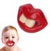 Zjchao Baby Schnuller - Night Schnuller in a funny lovely red lip shape made of safe environmentally friendly silicone.Supports the infant's mouth and is ideal for newborns and babies