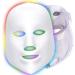 7 Color Led Facial Mask - Facial Acne Treatment Face Skin Care Therapy Daily Skin Care Mask Salon Use Device For Anti-aging Spot Scar Removal Smooth Wrinkles Fine Lines Skin Tightening - Buy Online on GoSupps.com