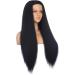 Xtrend 26 Inch Kinky Straight Yaki Headband Wig for Black Women - Natural Looking Synthetic Hair, Easy to Wear - 1B# Black Color - 26 Inch - Buy Online on GoSupps.com