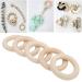 Buy Wooden Baby Teether - Durable Washable Rings for Teething Relief | Safe & Smooth 45mm Teething Toys - Buy Online on GoSupps.com