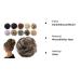 Tess Hair Part Dutt Brown Mix Hair Tie Thick Wavy Updos for International Shipping - Buy Online on GoSupps.com