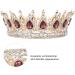 Salmue Handmade Rhinestone Bridal Wreath Tiara | Exquisite Wedding Hair Accessories Carnelian Crown for Brides - Buy Online on GoSupps.com