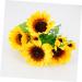 Zerodeko Sunflower Props 2pcs 7 Artificial Flower Bouquet Wedding Bouquet Artificial Flowers Bouquet Artificial Bouquet Decor Flower Arrangement Supplies Sunflower Fake Sunflowers Heads - Buy Online on GoSupps.com