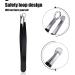 Stainless Steel Nose Hair Trimming Tweezers Set for Men and Women - 2 Pieces Black Round Head Tweezers for Sideburns, Brows, and Body - Water Resistant Nose Hair Clippers - Buy Online on GoSupps.com