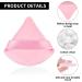 Sibba 2 Pieces Triangle Powder Puffs Set - Washable & Reusable Makeup Sponges for Face and Body - Soft Plush Powder Sponge for Loose Powder - Black & Pink - Buy Online on GoSupps.com