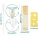 Rowiz 10pcs Essential Oils Roll on Bottles 10ml Refillable Empty Glass Rollerball Bottles with Golden Cap Perfect for Homemade Perfume Fragrance Aromatherapy Oils Pearly Golden - Buy Online on GoSupps.com