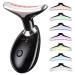 Neck and Face Massager 7- IN -1 Face Sculpting Tool for Skin Care and Double Chin with Vibration Thermal (Black)