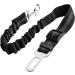 Adjustable Dog Car Seat Belt Harness Pet Safety Belt with Elastic Strap Dog Car Harness for Travel Black 20in-29in long - Buy Online on GoSupps.com