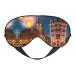 Fiery Red Street Eye mask Soft Elastic and Adjustable Nighttime Comfort Sleeping mask Suitable for Both Men and Women