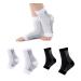 GANMFOYC 2 Pairs Plantar Fasciitis Compression Socks Heel Spur Bandage Foot Bandage for Sports Fitness S - M Black White