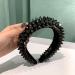 1 Yard Black Spike Stud Rivet Punk Rock Trim Ribbon for Sewing and Crafting - Buy Online on GoSupps.com