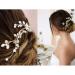 IYOU Bridal Jewelry | Wedding Hair Vine & Gold Headband with Pearls & Leaves | Elegant Prom Bride Accessories - Buy Online on GoSupps.com