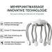 Electric Scalp Massager | Portable Head Massage Device with 10 Vibrating Contacts & 3 Modes for Hair Growth & Relaxation - White - Buy Online on GoSupps.com