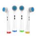 Electric Toothbrush Heads for Adults-4 Pcs Sensitive Gum Care Professional Replacement Toothbrush Heads Compatible with OralB 7000/Pro 1000/9600/ 5000/3000/8000 1 Count (Pack of 4) Sensitive Clea