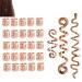 28 Pcs Braid Hair Accessories Celtic Hair Jewelry Dreadlock Accessories Loc Jewelry Hair Braid Coil Jewel Hair Cuffs Hair Clips for Women Girls rose gold