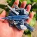 Natural Magic 100g Natural Kyanite Crystal Specimen Stone Raw Blue Calcite Gemstone Chip for Reiki ERBDRGAZ (Color : Dark Gray Size : 50G) 50G Dark Gray