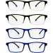 Buy LHSDMOAT Blue Light Reading Glasses | 4 Pack Vintage Rectangular Frame for Men & Women - 1.50 Optics Aid - Buy Online on GoSupps.com