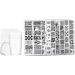 Nail Art Stamping Kit Flowers Nail Template Plates Manicure Stamper with Scraper Style1 nail art stamper - Buy Online on GoSupps.com