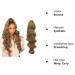 FESHFEN Long Curly Wavy Ponytail Extension - Brown Synthetic Hairpieces 60cm - Clip-in Drawstring Pony Extension for Women & Girls - Buy Online on GoSupps.com