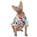 Sphynx Hairless Cat Summer Cotton T-Shirts Cat Vest Pet Clothes,Round Collar Vest Kitten Shirts Sleeveless, Cats & Small Dogs Apparel Large Dinosaur