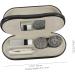 Buy Cabilock 3 Sets Multifunctional Glasses Case - Double Purpose Wood Grain Case for Glasses & Contact Lenses - Ideal for Travel 15.8x7.4cm - Fast International Shipping - Buy Online on GoSupps.com