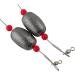 Stainless Steel Fishing Egg Sinker Rigs with Swivel - Catfish, Flounder, Grouper, Trout, Redfish Ready Rig - 8pcs 1 oz - Buy Online on GoSupps.com