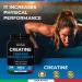 Bandini Creatine Monohydrate Powder 1kg - Pure Micronized Creatine for Improved Gym Performance, Muscle Power & Strength | Vegan & Non-GMO - Buy Online on GoSupps.com