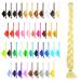 Mybraids 1-colored premium braid hair 2m long for Rasta braids Dreads crochet twist box braids cornrows art hair extensions braiding hairstyles (11-y light blonde)