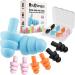 Ear Plugs for Sleep Soft Silicone Reusable Earplugs for Sleeping Noise Cancelling(4Pairs) 4 Pairs EarPlugs