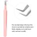 Tweezers for Eyelash Extension Professional Pink Stainless Steel Curved Tip Professional Eyelash Tweezers Striped FADVAN(90 Bend Shape) 90 Bend Shape Pink - Buy Online on GoSupps.com