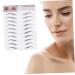 WOFASHPURET Eyebrow Stencils Realistic Eyebrow Tattoos 2pcs 3d eyebrow stickers women s suits lady tools Brow Makeup Grooming Shaping Shaper 4d Artificial Eyebrow