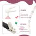 Flow fire Silicone Dummy Clip for Girl and Boys 2Pcs Baby Dummy Clips Fit All Soothers and Dummies Purple 2PCS - Buy Online on GoSupps.com