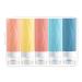 Amomela Silicone Travel Bottles for Toiletries Leak Proof BPA Free Squeezable 3oz Tsa Approved Travel Size Containers Refillable Travel Accessories Body Wash Liquids (5Pack)