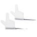 1 pair of anti-eating gloves Beisring H On fingers for sucking to suck to death thumb protection for the thumb litter kids baby suction cup nylon white.