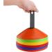 Faxco 50 Pcs Soccer Cones with Holder - Field Cone Markers for Football Training - Outdoor Sports Games Supplies (5 Colors) - Buy Online on GoSupps.com