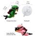 Floating Divers Aquarium Decoration - 2-Piece Resin Set for Home & Office Aquariums - Green & Pink Landscape Accessories - Buy Online on GoSupps.com