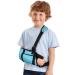 Arm loop child arm sling shoulder immobilizer kids arm sling with the waistband and storage bags for children broken arm elbow wrist support and restoring injuries children
