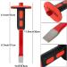 CYEAH 12 Inch Heavy Duty Masonry Chisel Set  4 PCS Chisels Set with Hand Protection  2 PCS Flat Chisel & 2 PCS Pointed Chisel for Concrete/Mason/Stone Demolishing Carving Splitting Breaking - Buy Online on GoSupps.com