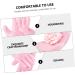 Healeved 3 Pairs Beauty Protective Glove Moisturizing Skin Hand Gloves No Crease Hairpin Black Moisturizing Gloves for Hand Tropical Headdress Pink Dry Skin Miss Whitening Sebs - Buy Online on GoSupps.com