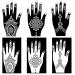 XMASIR Henna Tattoo Stencil Kit - Set of 20 Sheets for Indian Arabian Mehndi Stencils | Temporary Tattoo Templates for Hand & Body Art - Buy Online on GoSupps.com