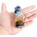 7 Chakra Orgonite 4'' Crystal Wand - Healing Tower for Chakra Balance, Stress Relief, and Inner Healing | Improve Relationships with Chakra Energy - 4'' Tall - Buy Online on GoSupps.com