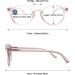 MAGIMODAC Women s Computer Reading Glasses - Blue Light Filter Oval Design 1.0 Diopters Transparent Pink - Visual Aid for Eye Comfort - Buy Online on GoSupps.com
