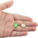 100PCS 8x12mm Oval Glow in Dark Luminous Fishing Beads - Green and White - Fishing Gear Accessories - Buy Online on GoSupps.com