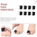 4 Pairs Toe Separator Spacers for Men & Women - Ingrown Toenail Protection | Bunion Relief | Reusable & Straightening - Sebs Black, 2.5x2cm - Buy Online on GoSupps.com