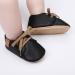 Baby First Walking Shoes | Boy Girl PU Leather Sneakers | Non-Slip Rubber Soles | 0-18 Months | Black - Buy Online on GoSupps.com