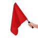 Sports Referee Flags with Metal Pole Foam Red Stainless Steel Hand Signal Flag Track and Field Sports Training Flag Athletic Competition Flag for Soccer Volleyball Football Linesman Command Flags
