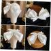 DOITOOL Bow Hairpin White Hair Clip Bow Clip Hair Bow Satin Clips Ponytail Hair Decor Big Bowknot Headband White Bow Hair Barrettes Bow Knot Hairpins Bride Alloy Holder Wedding - Buy Online on GoSupps.com